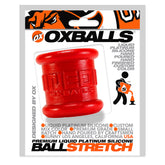 Neo 2 Inch Tall Ball Stretcher Squishy  Silicone - Red